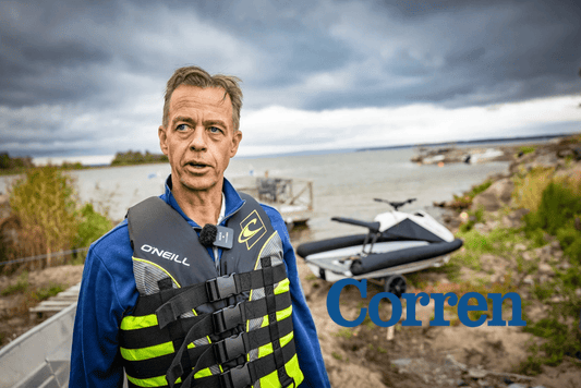 Corren: I Linköping byggs elcykel för sjön – väger bara 60 kilo - Roxen Innovations